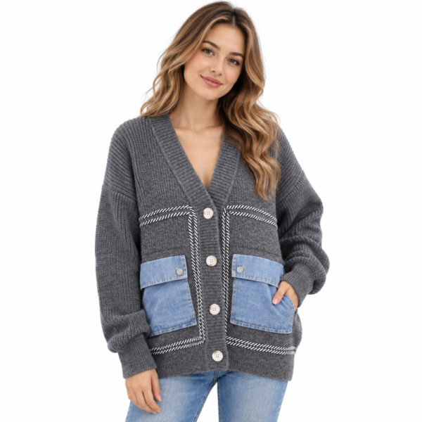 Lazy Sweater Coat for Women Loose Knit Cardigan